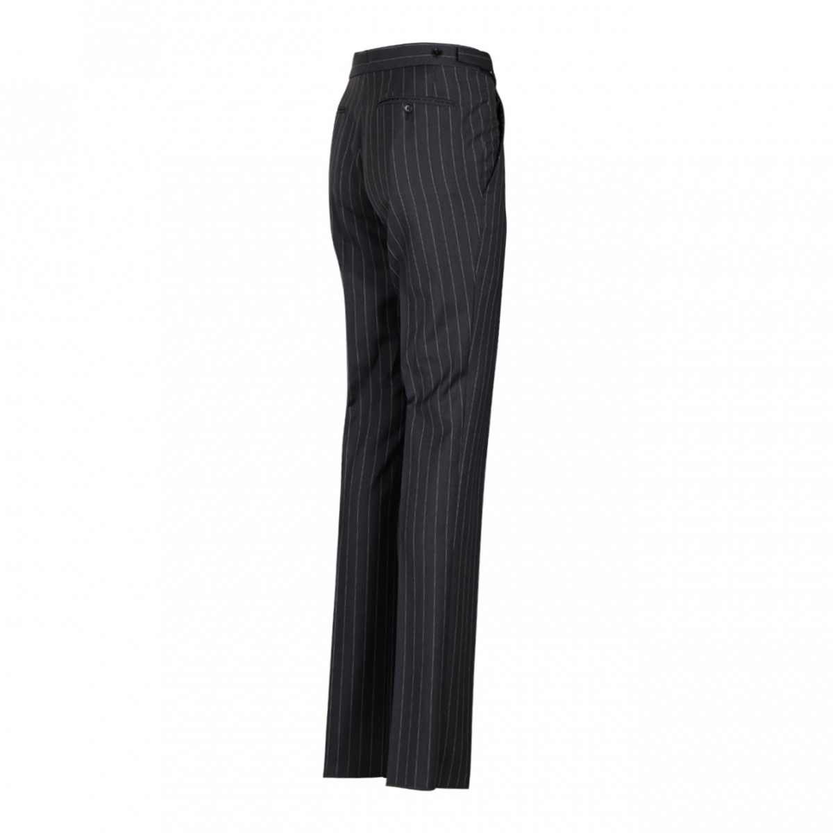 Dark Grey Pinstriped Trousers