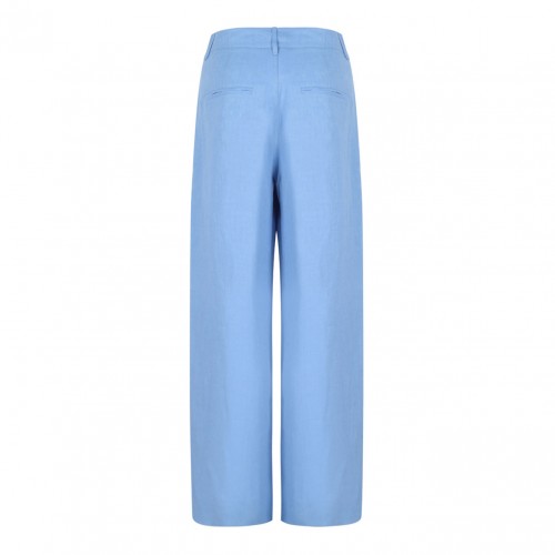 Blue Wide Leg Trousers