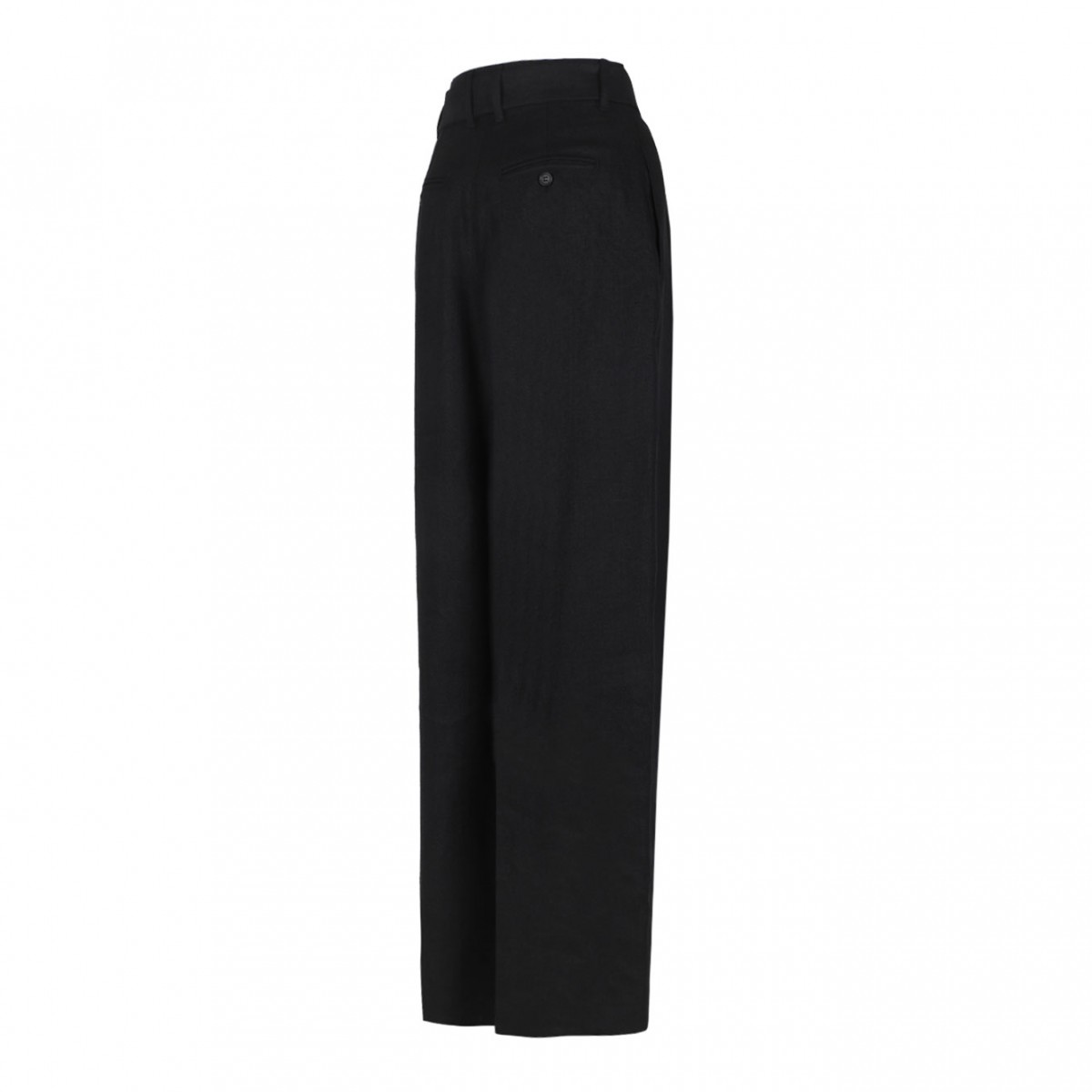 Black Linen Trousers