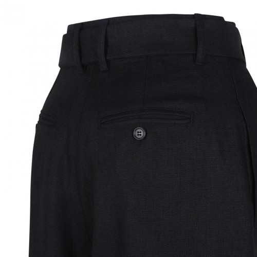 Black Linen Trousers
