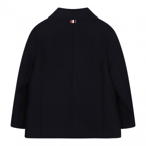 Navy Blue Double Breasted Peacoat 2