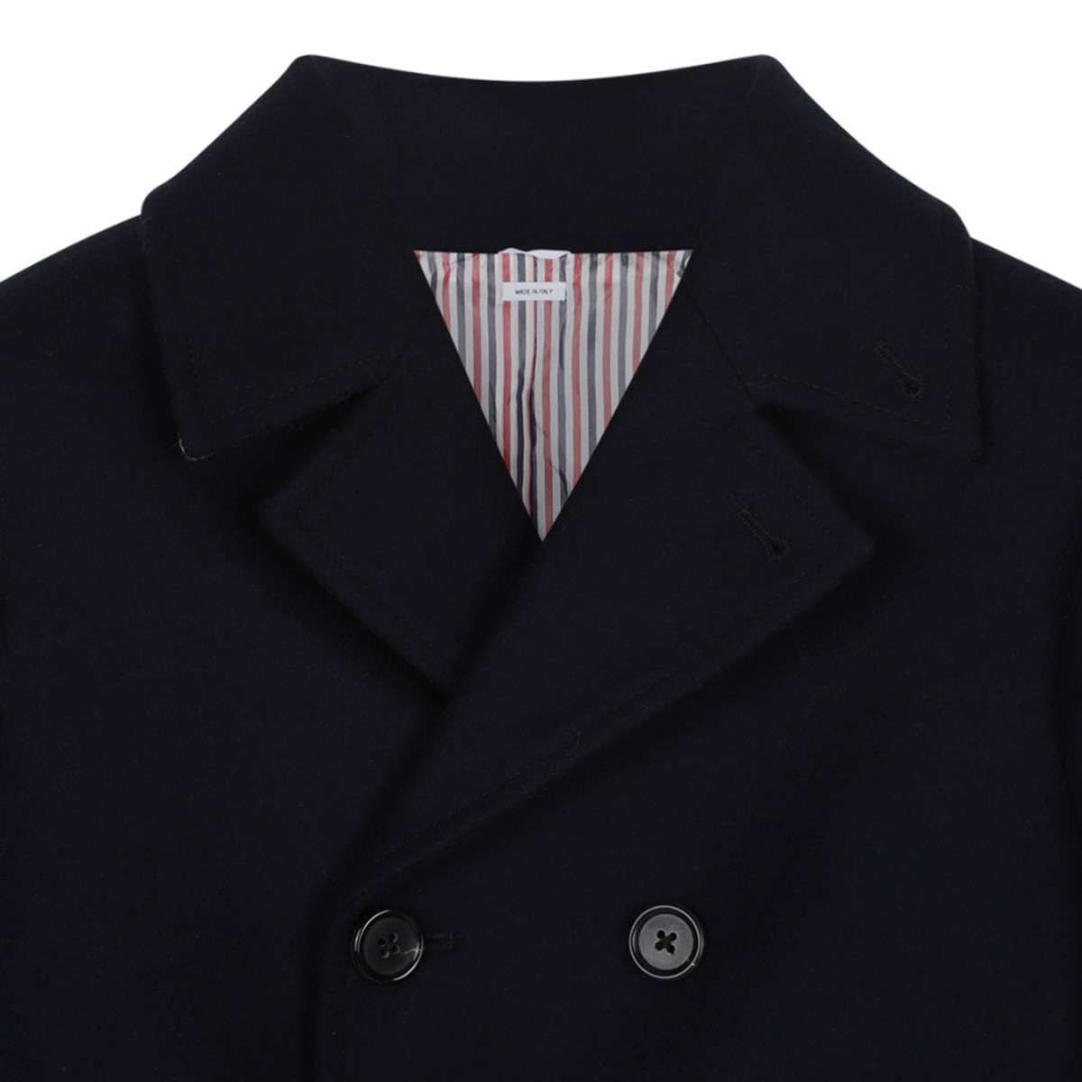 Navy Blue Double Breasted Peacoat