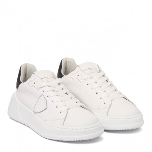 White Tres Temple Sneakers