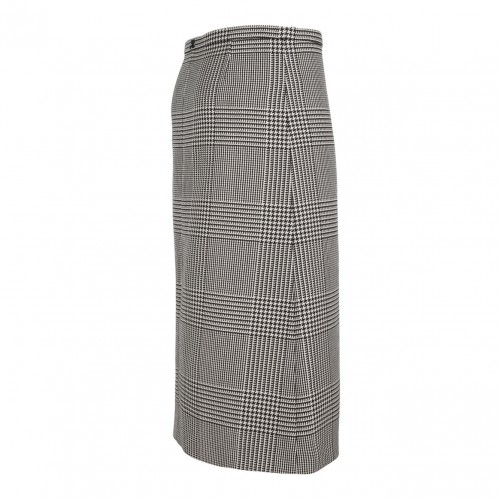 Checked Midi Skirt