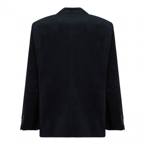 Navy Blue Corduroy Blazer
