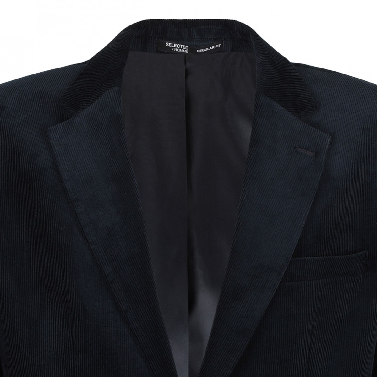 Navy Blue Corduroy Blazer