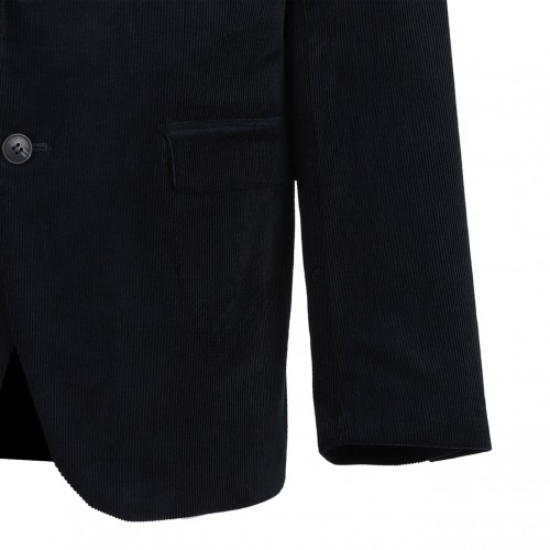 Navy Blue Corduroy Blazer