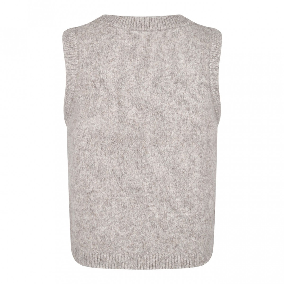Cream Knitted Vest