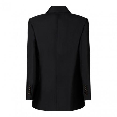 Black Luminosity Shawl Collar Blazer 2