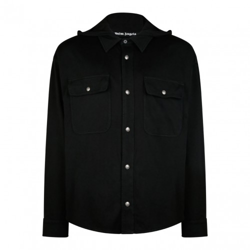 Black Gothic Logo Hoodie