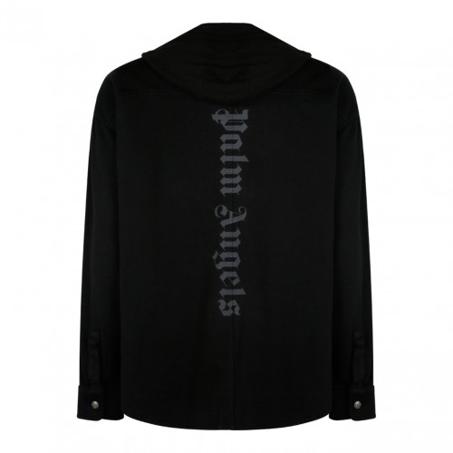 Black Gothic Logo Hoodie