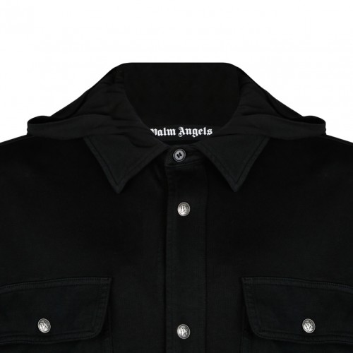 Black Gothic Logo Hoodie