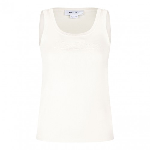 Ivory White Crepe Top