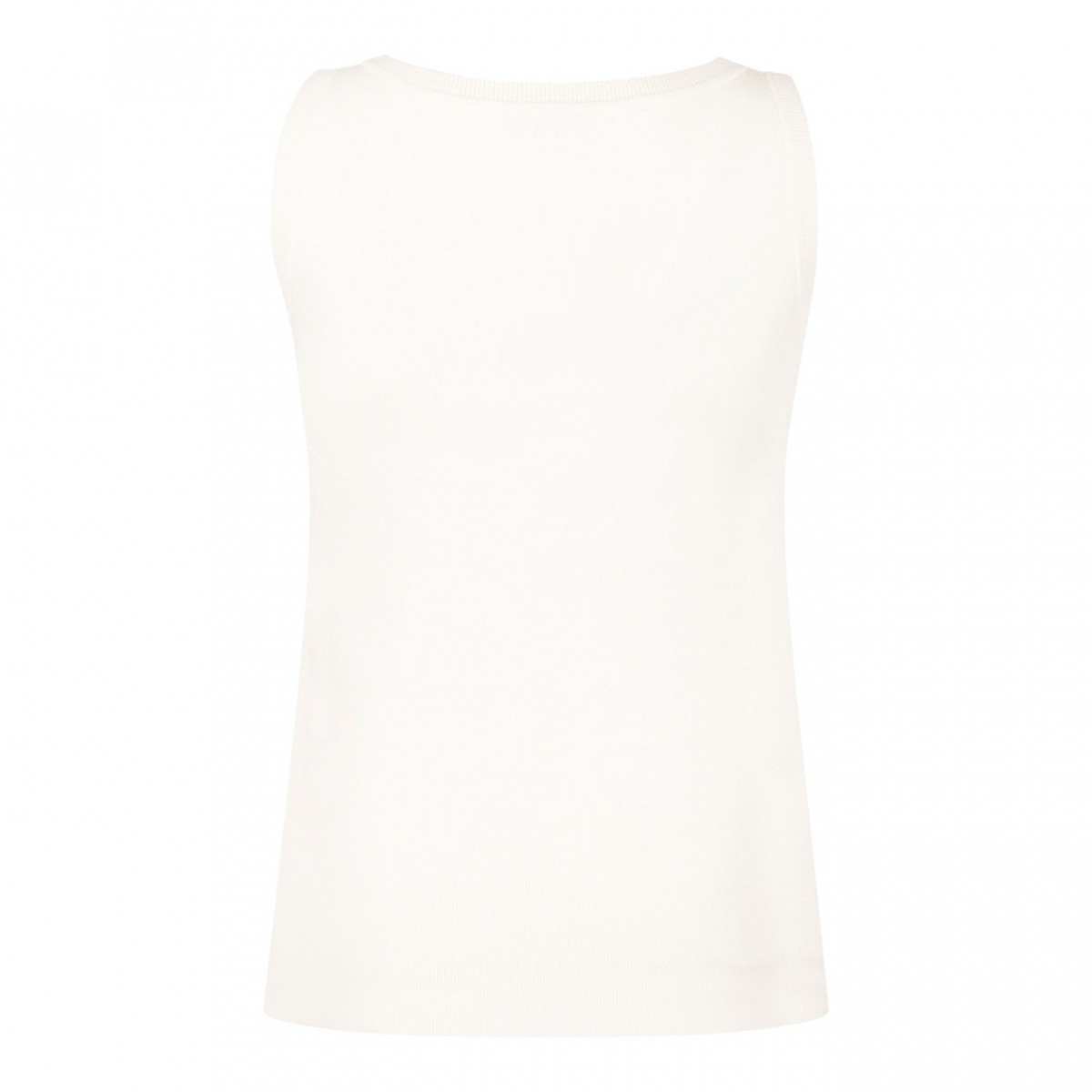 Ivory White Crepe Top