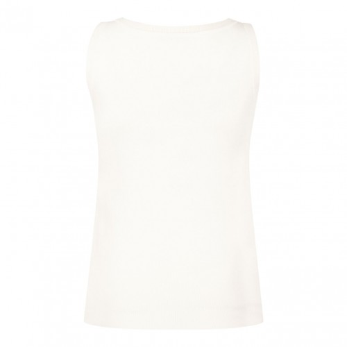Ivory White Crepe Top