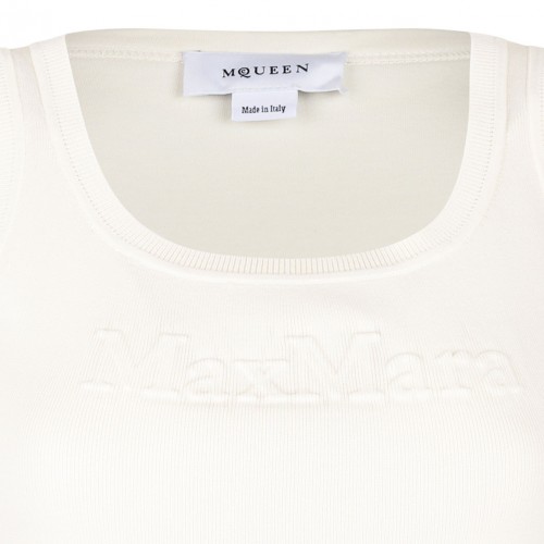 Ivory White Crepe Top