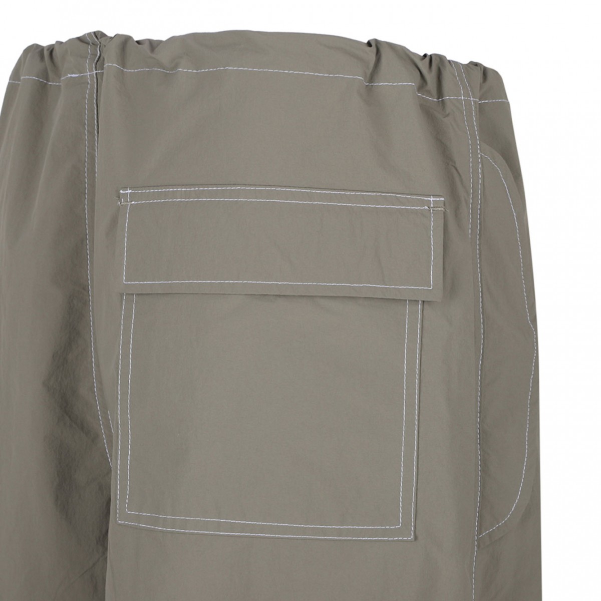 Dark Green Parachute Trousers