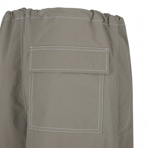 Dark Green Parachute Trousers