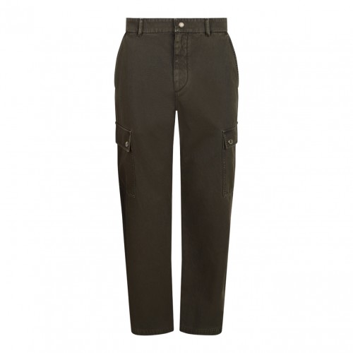 Olive Brown Cargo Trousers