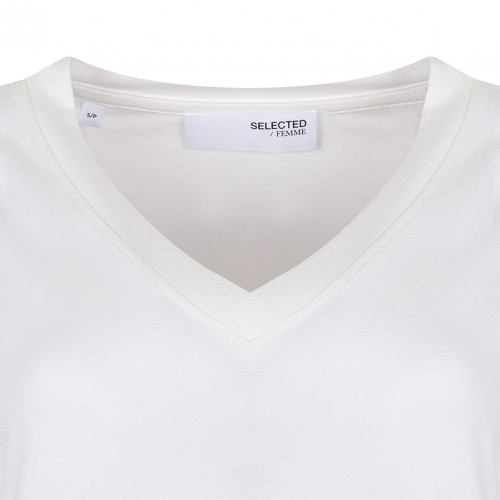 White V Neck T-Shirt