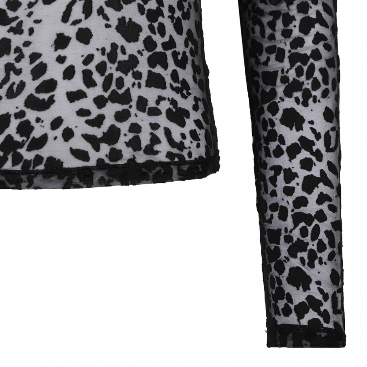 Black Devor Leopard Top