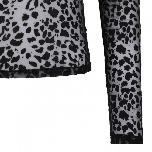 Black Devor Leopard Top