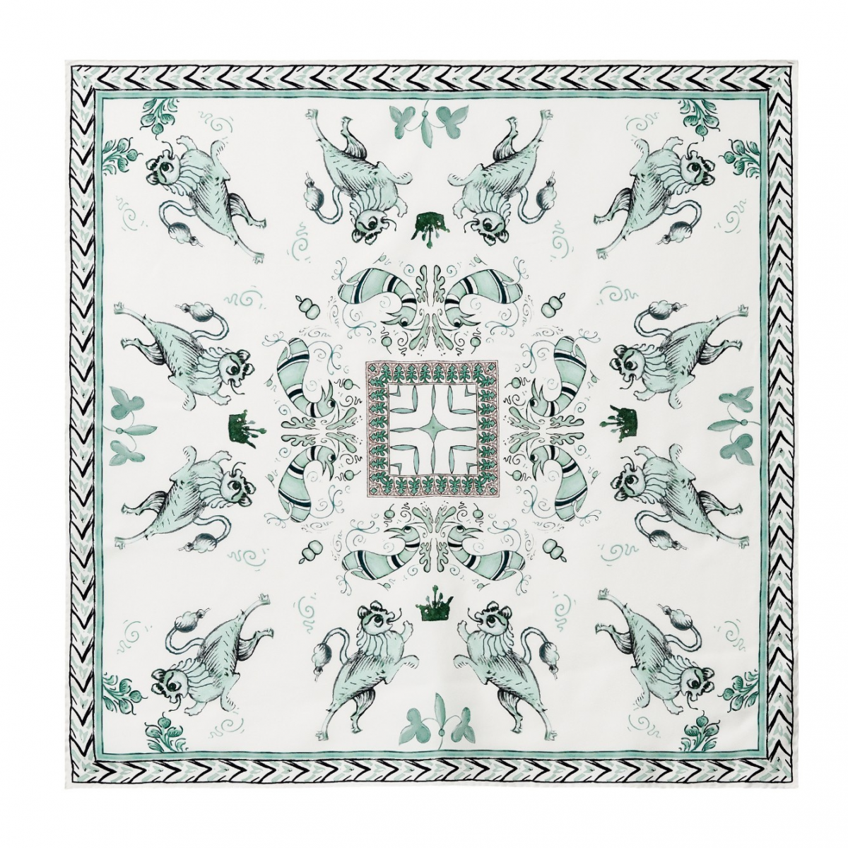 Graphic Print Foulard