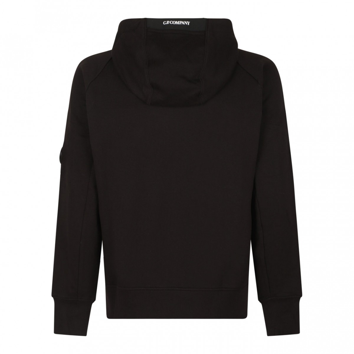 Black Lens Detailed Hoodie