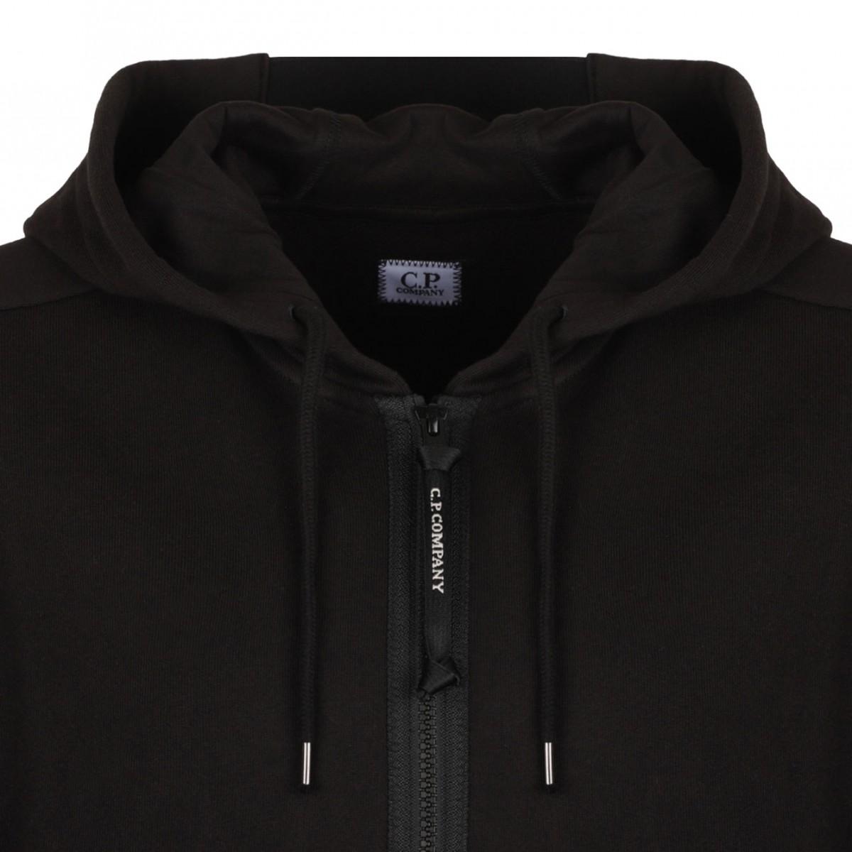 Black Lens Detailed Hoodie