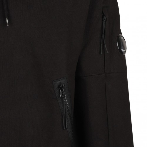 Black Lens Detailed Hoodie