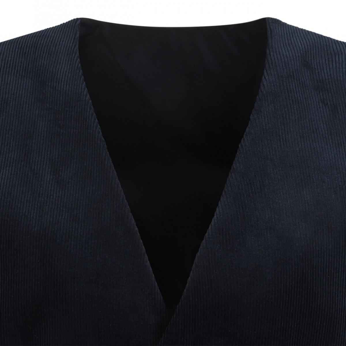Navy Blue Corduroy Waistcoat