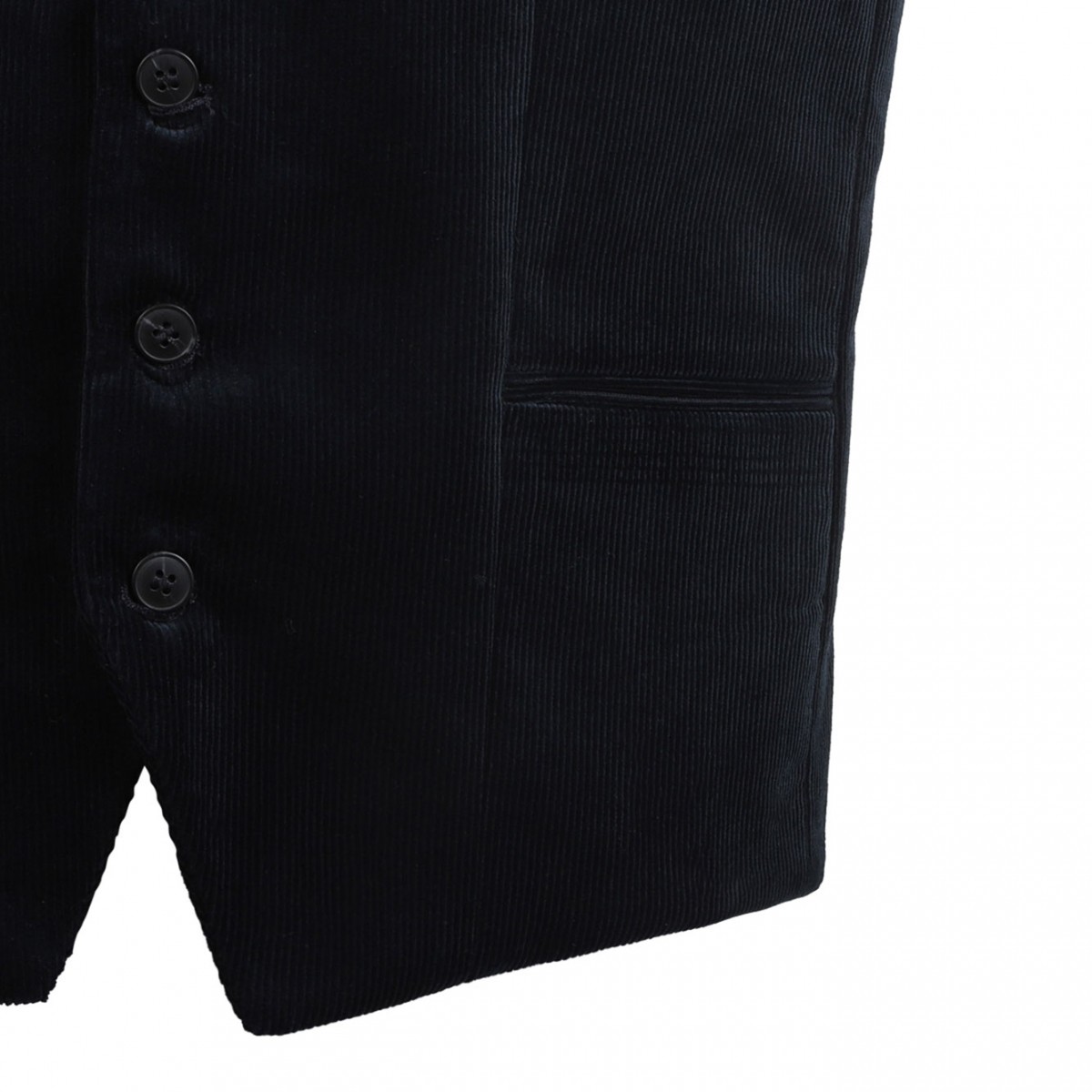 Navy Blue Corduroy Waistcoat