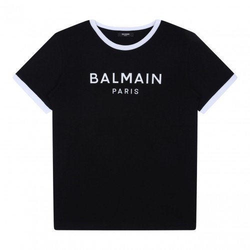 Black Embossed Logo T-Shirt