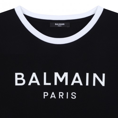 Black Embossed Logo T-Shirt