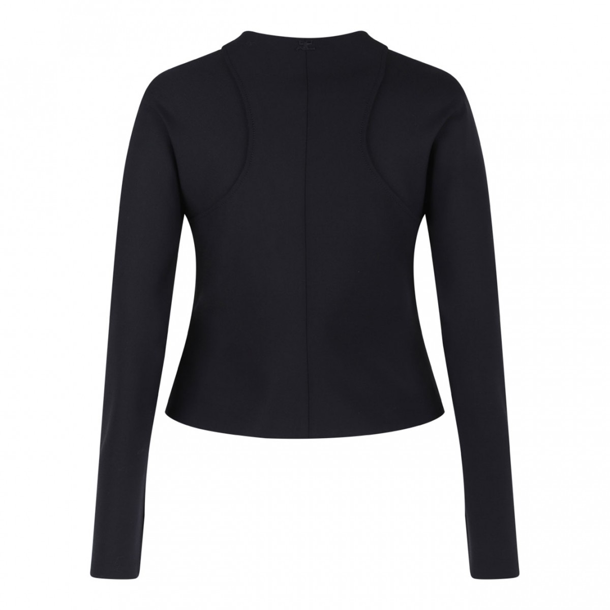 Black Scuba Fitted Jacket