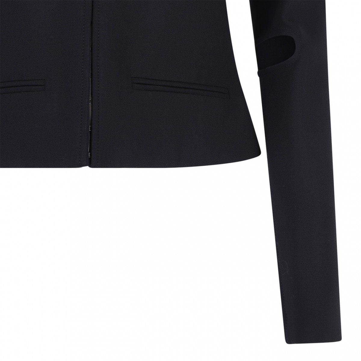 Black Scuba Fitted Jacket