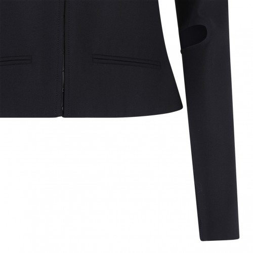 Black Scuba Fitted Jacket