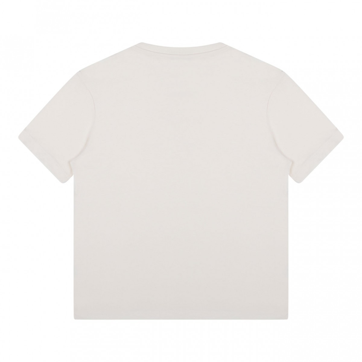 White Logo Print T-Shirt