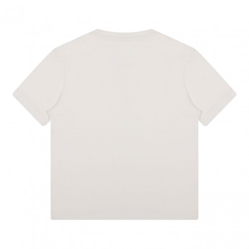 White Logo Print T-Shirt