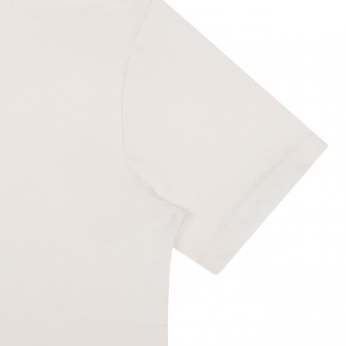 White Logo Print T-Shirt