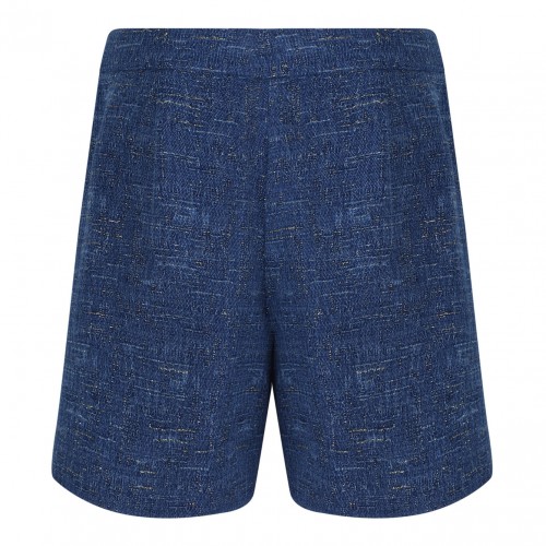 Blue Chambray Tailored Shorts 2