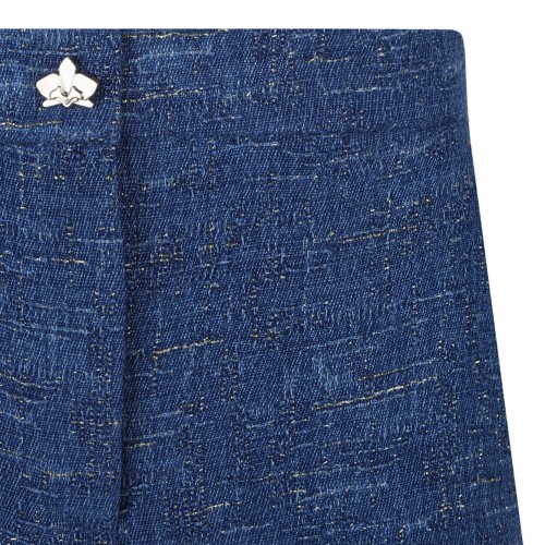 Blue Chambray Tailored Shorts