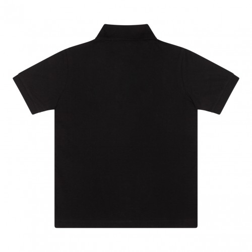 Black Logo Patch Polo Shirt 2