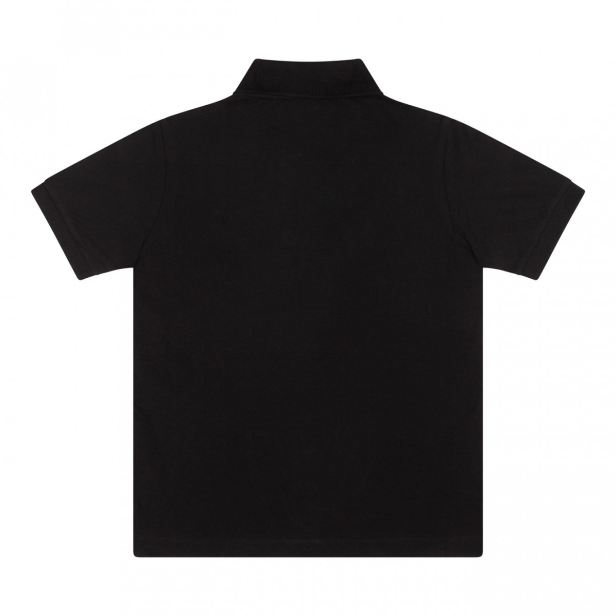 Black Logo Patch Polo Shirt