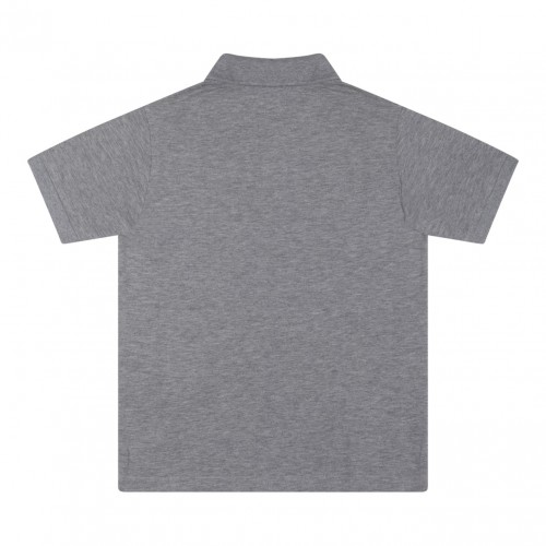 Light Grey Logo Patch Polo Shirt