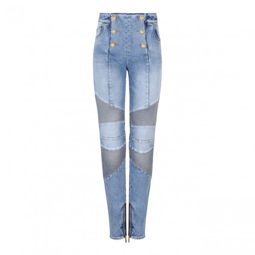 Blue Biker Jeans