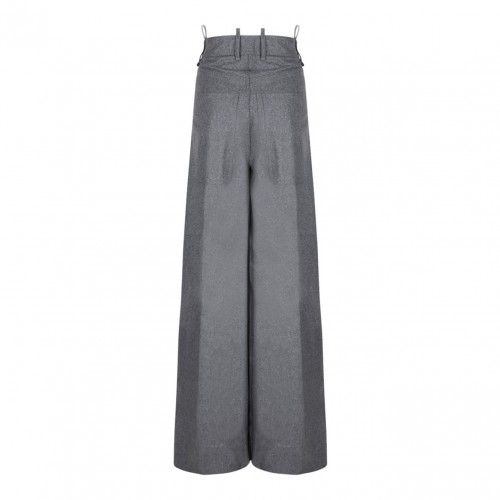 Grey Wide Leg Trousers 2