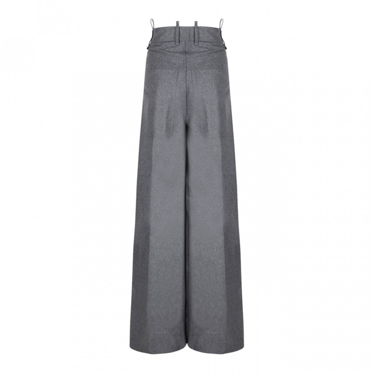 Grey Wide Leg Trousers