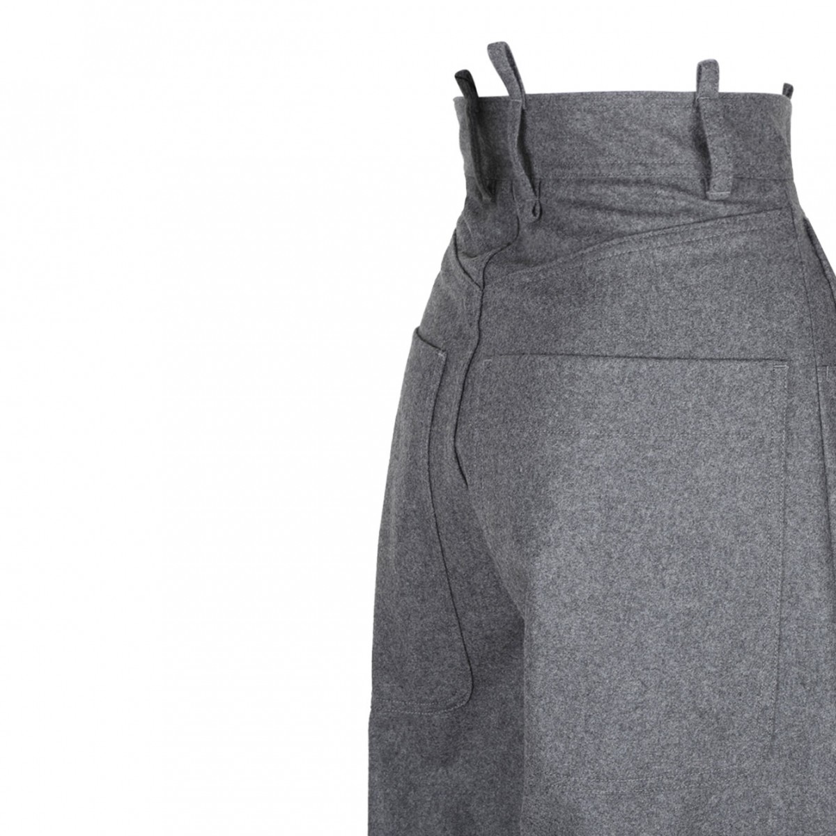 Grey Wide Leg Trousers