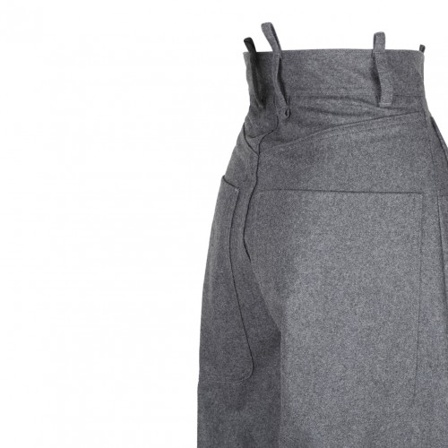 Grey Wide Leg Trousers